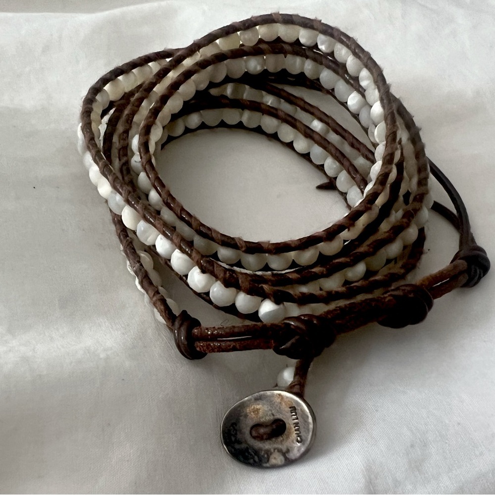 CHAN LUU Semiprecious Stone Beads 5 Wrap Bracelet